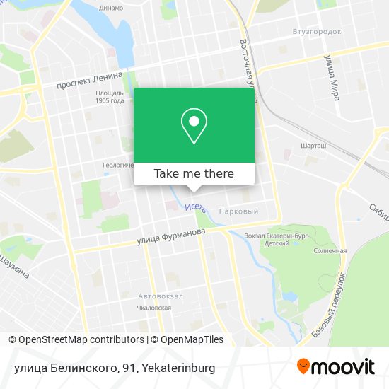 улица Белинского, 91 map