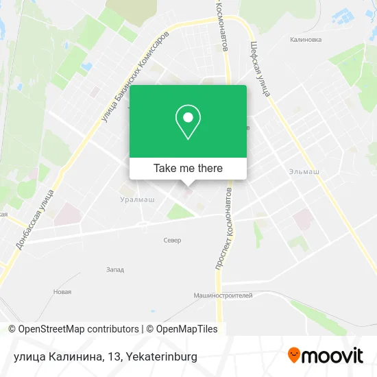 улица Калинина, 13 map