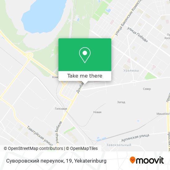Суворовский переулок, 19 map