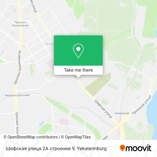 Шефская улица 2А строение 9 map