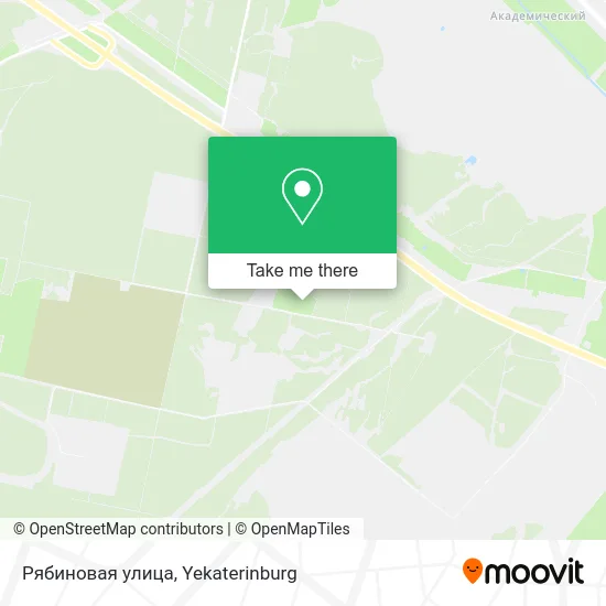 Рябиновая улица map