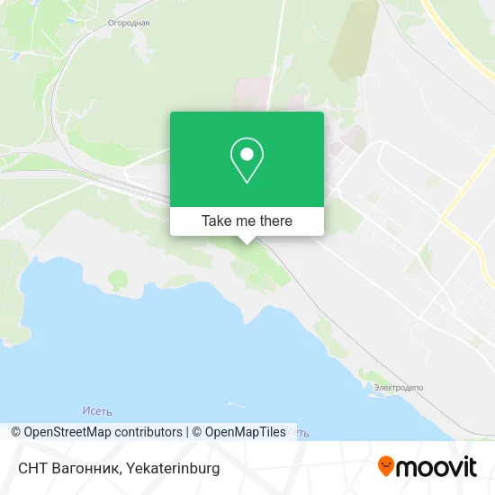 СНТ Вагонник map