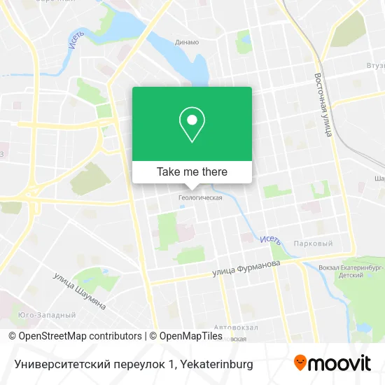 Университетский переулок 1 map