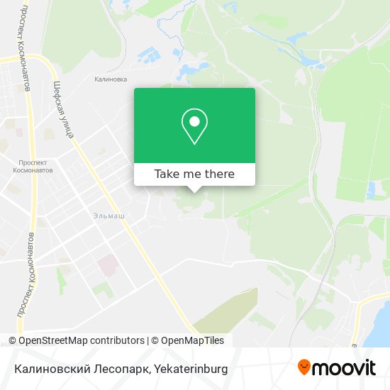 Калиновский Лесопарк map