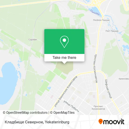 Кладбище Северное map