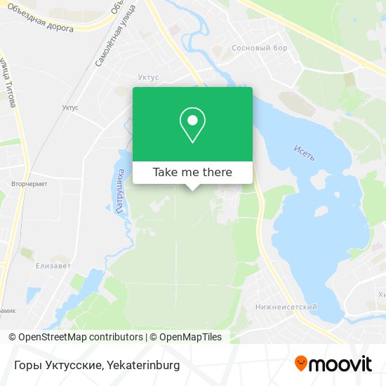 Горы Уктусские map