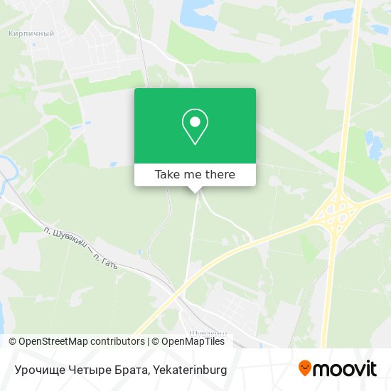 Урочище Четыре Брата map