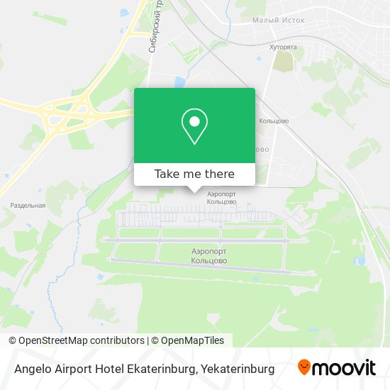 Angelo Airport Hotel Ekaterinburg map