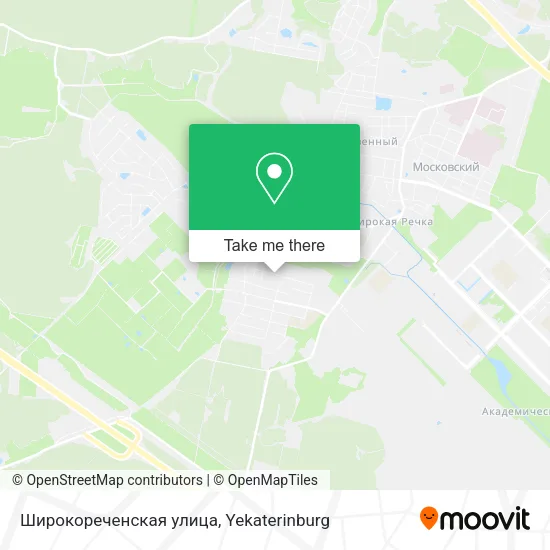 Широкореченская улица map
