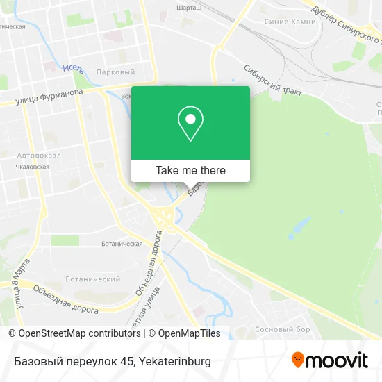 Базовый переулок 45 map