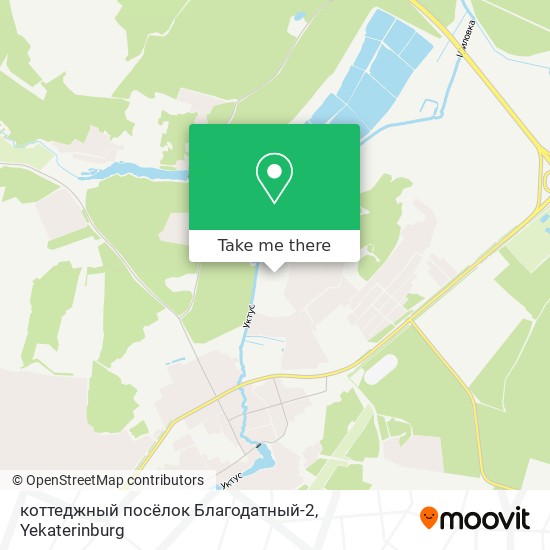 коттеджный посёлок Благодатный-2 map