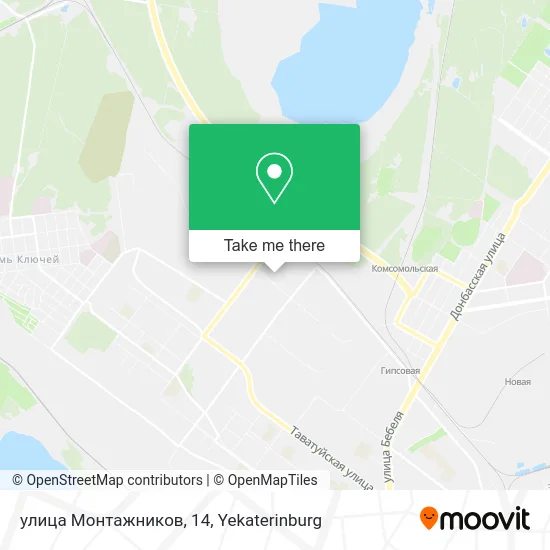 улица Монтажников, 14 map