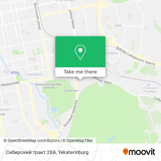 Сибирский тракт 28А map