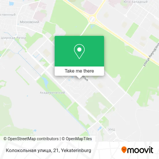 Колокольная улица, 21 map