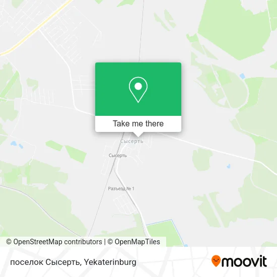 поселок Сысерть map