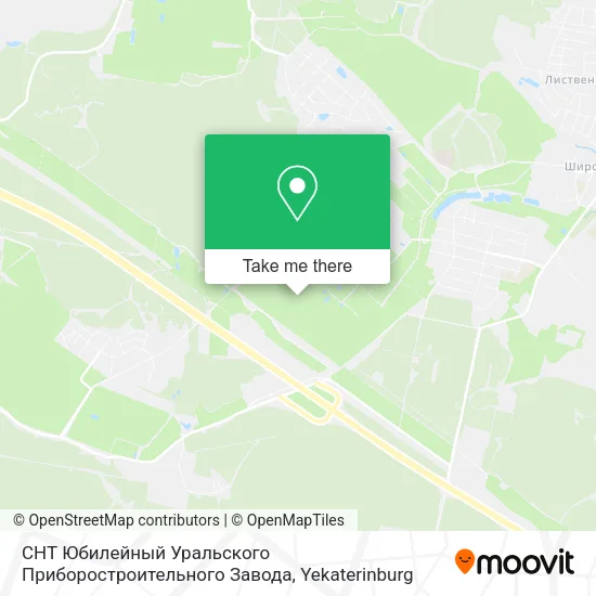 СНТ Юбилейный Уральского Приборостроительного Завода map