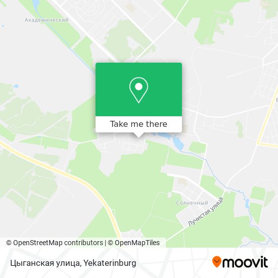 Цыганская улица map