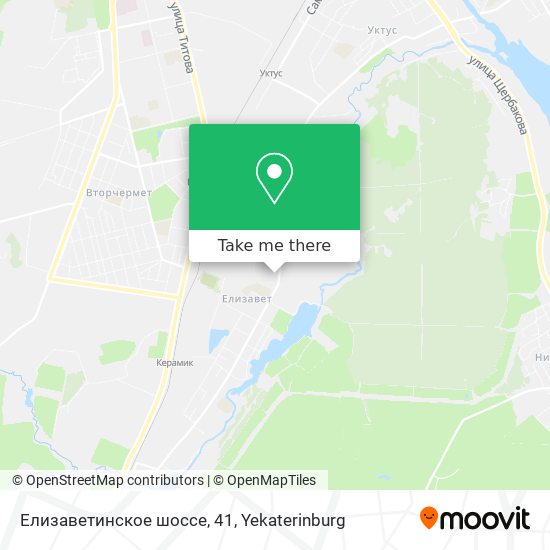 Елизаветинское шоссе, 41 map