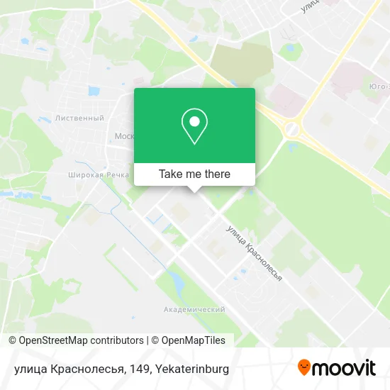 улица Краснолесья, 149 map