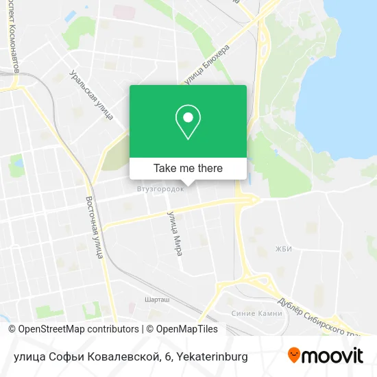 улица Софьи Ковалевской, 6 map