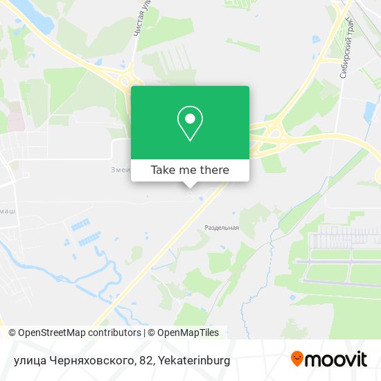 улица Черняховского, 82 map