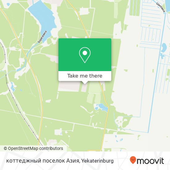 коттеджный поселок Азия map