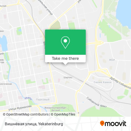 Вишнёвая улица map