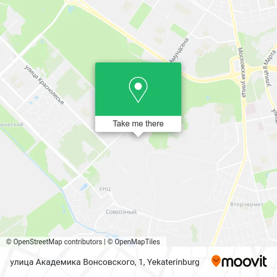 улица Академика Вонсовского, 1 map