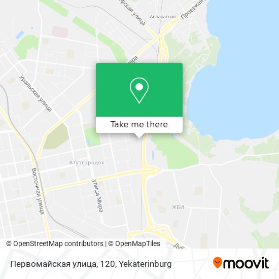 Первомайская улица, 120 map
