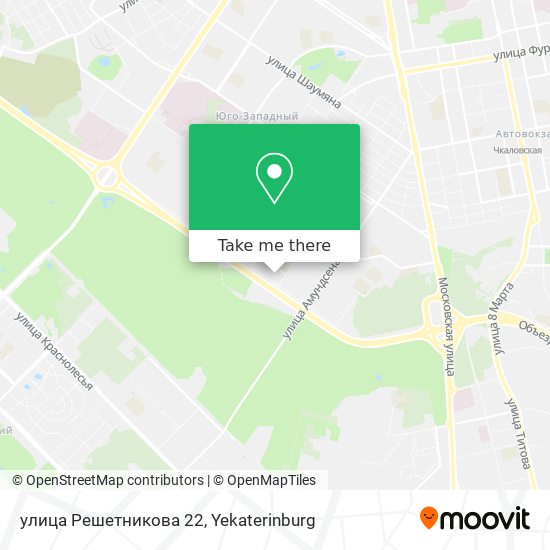 улица Решетникова 22 map