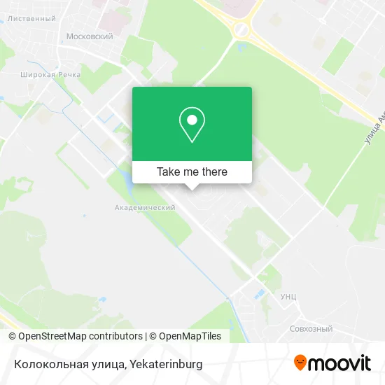 Колокольная улица map