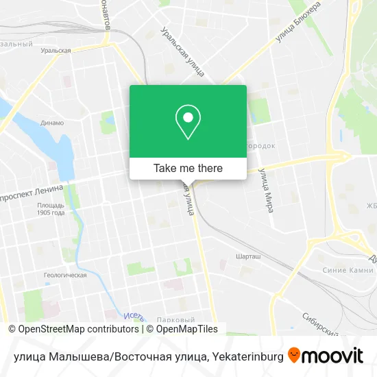 улица Малышева/Восточная улица map