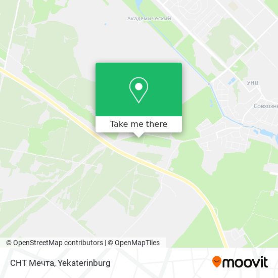 СНТ Мечта map