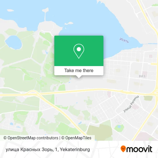 улица Красных Зорь, 1 map