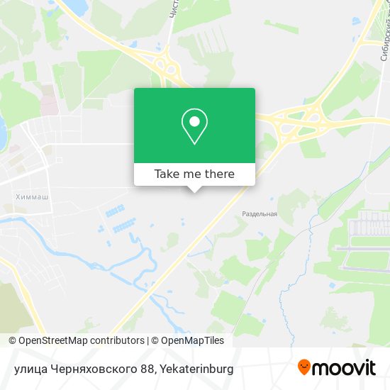 улица Черняховского 88 map