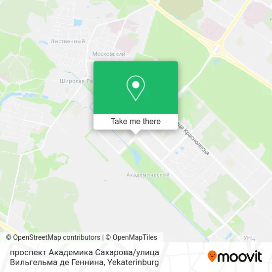 проспект Академика Сахарова / улица Вильгельма де Геннина map
