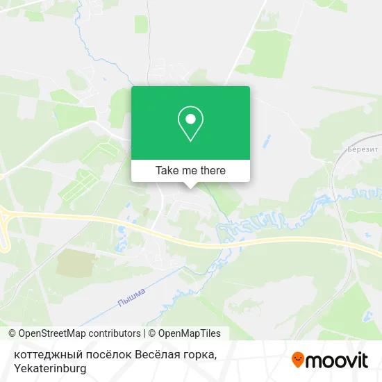 коттеджный посёлок Весёлая горка map