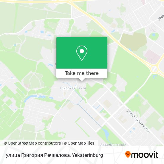 улица Григория Речкалова map