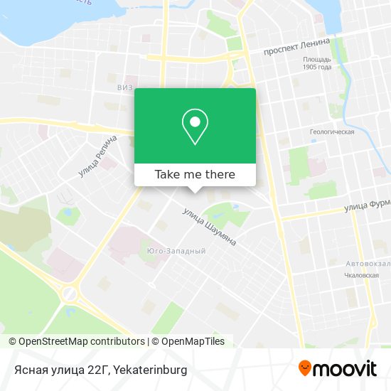 Ясная улица 22Г map
