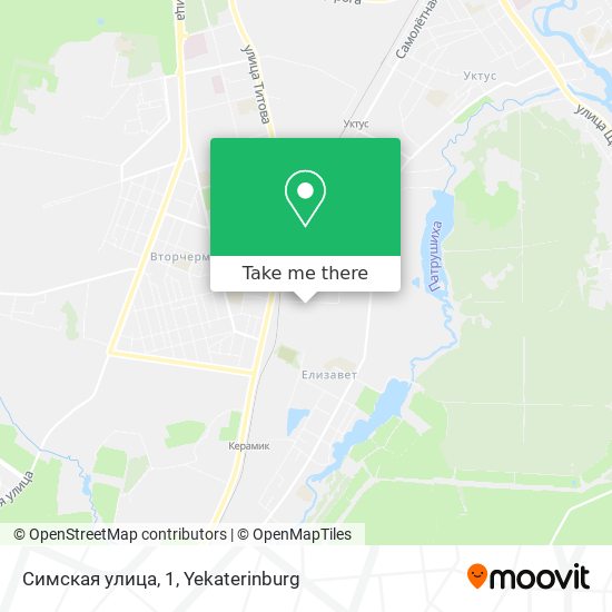 Симская улица, 1 map