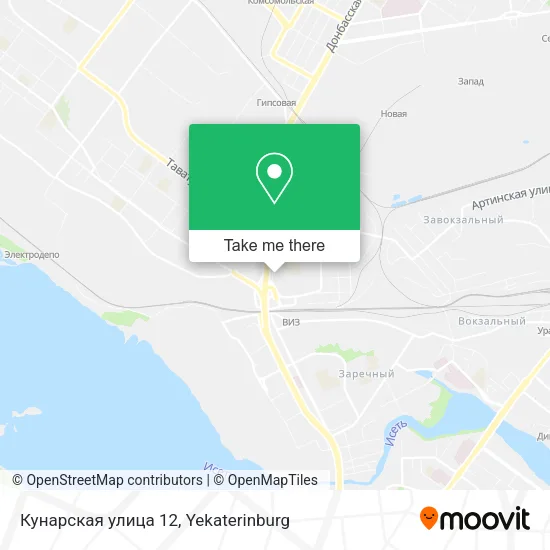 Кунарская улица 12 map