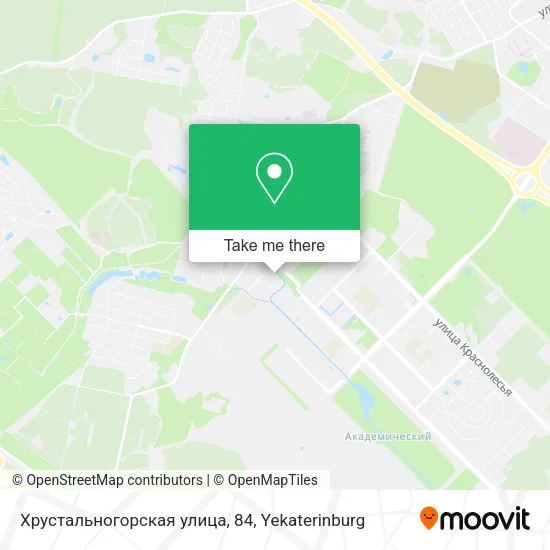 Хрустальногорская улица, 84 map