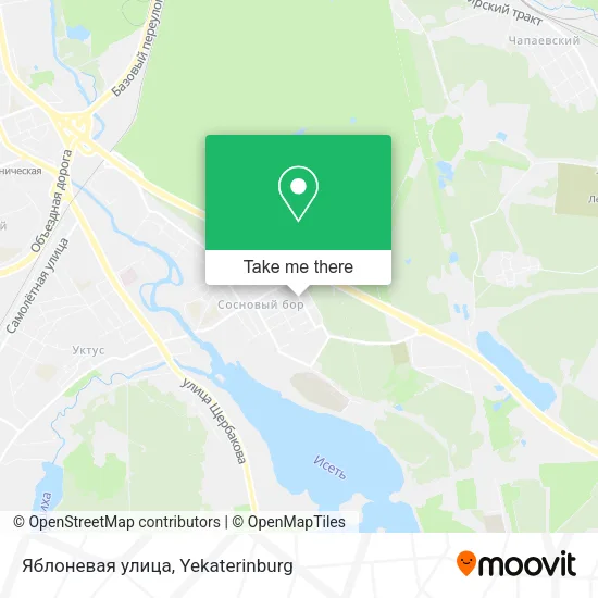 Яблоневая улица map