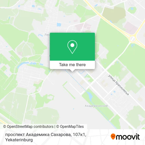 проспект Академика Сахарова, 107к1 map