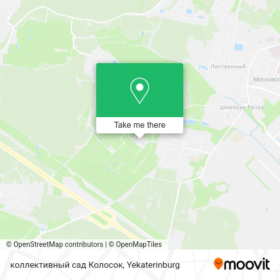 коллективный сад Колосок map