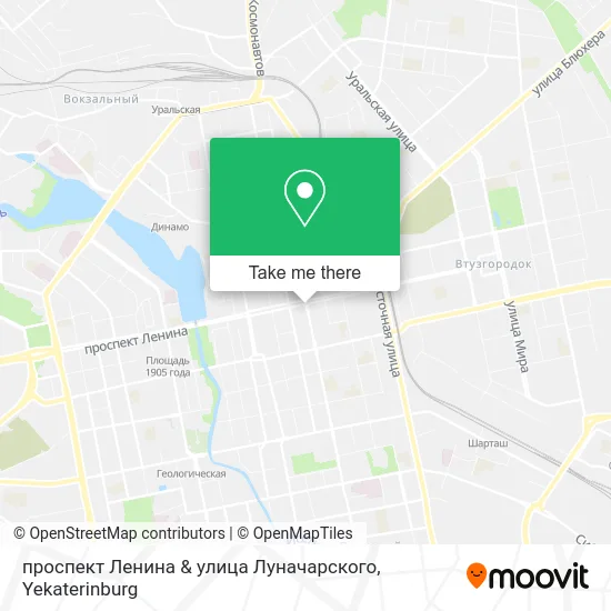 проспект Ленина & улица Луначарского map