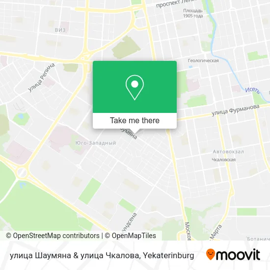 улица Шаумяна & улица Чкалова map