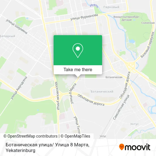 Ботаническая улица/ Улица 8 Марта map