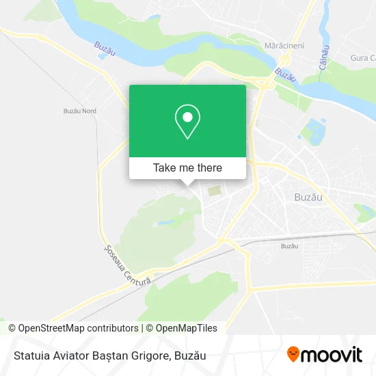 Statuia Aviator Baștan Grigore map