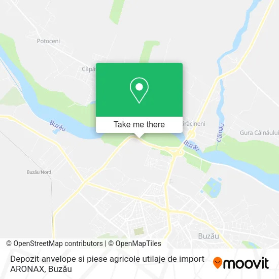 Depozit anvelope si piese agricole utilaje de import ARONAX map